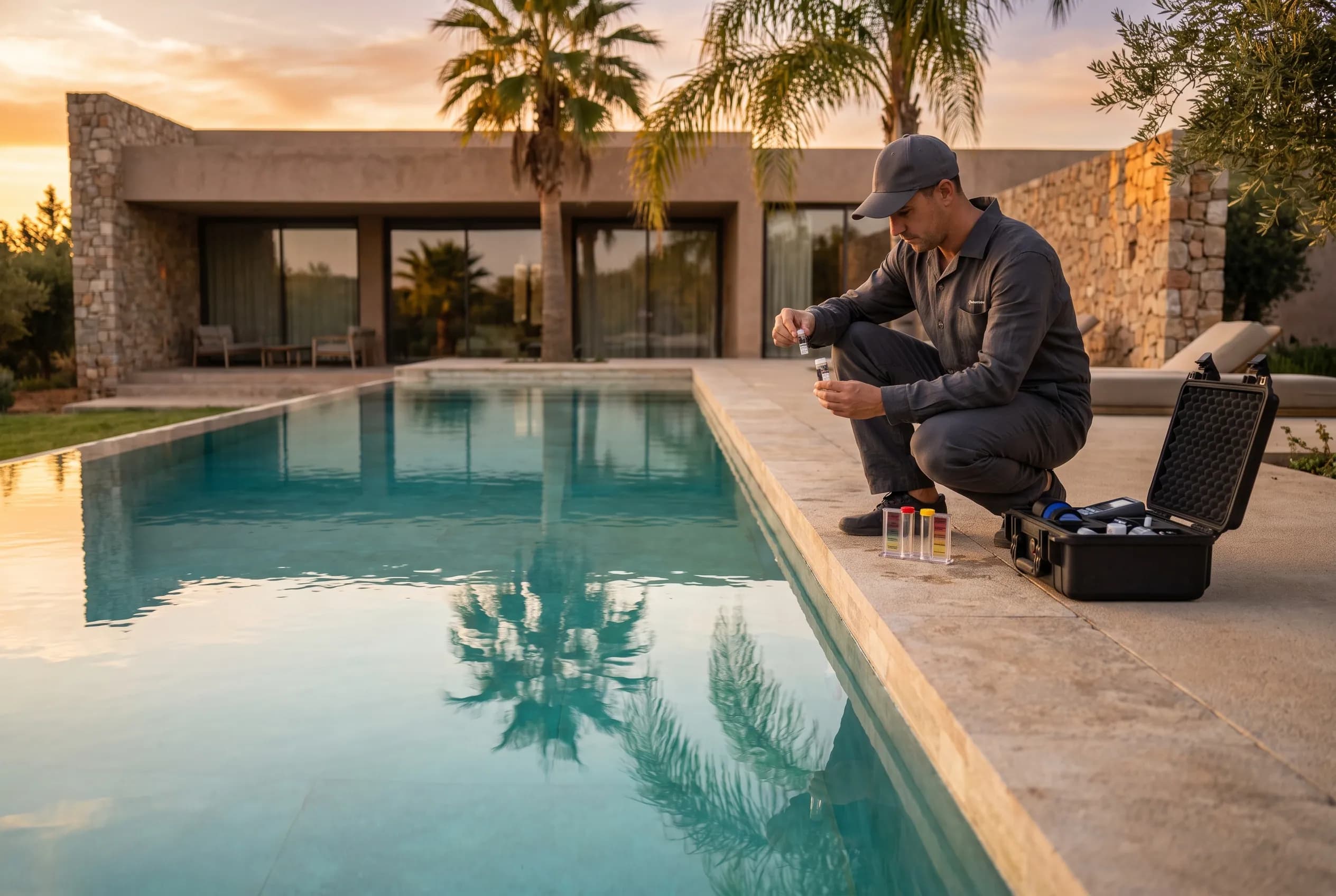 Photo report — pool after servicing