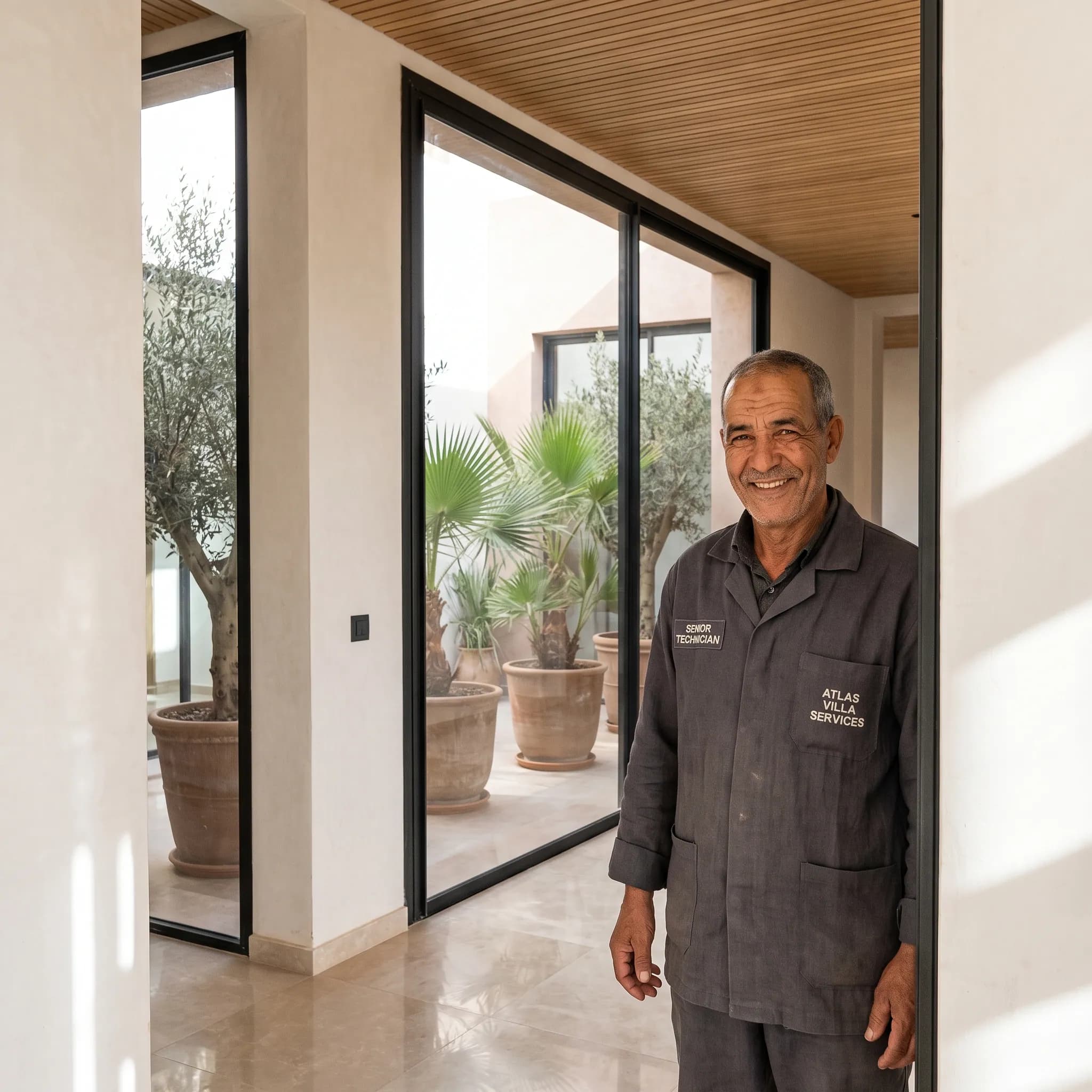 Portrait of Rachid Oulhaj, head technician